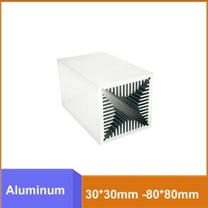 알루미늄 프로파일 고출력 공냉식 방열판 윈드 터널 라디에이터, 1개, A. Length 40mm, 1. W30mm x H30mm