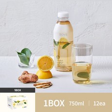 SOVS Infused Water 바나바&레몬 1Box, 12개, 750ml