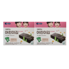 베베쿡 처음 먹는 어린이김, 2개, 핑크솔트
