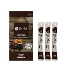 헤솔 물염색 흰머리 새치염색 저자극염색약 3회분, 다크와인 3회분, 1개