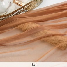 패브릭원단 4 웨이 스트레치 소프트 메쉬 원단 바느질 댄스 Tulle DIY 의류 살색 스판덱스 속옷, 3, 1개