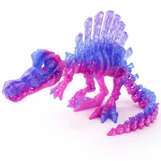 3D 인쇄 공룡 움직일 수있는 Echinosaurus 입상 드래곤 뼈 모델 데스크탑 공예 장식 어린이를위한 크리 에, 01 13.5cm, 17 Color 18