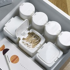 이든앤저스티스 인테리어 화장품정리대 수납정리함, 사각 화이트, 사각