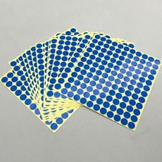 원형 도트 스티커 13mm 파랑 15매, 상세페이지 참조, 1개