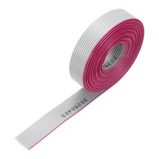 UXCELL IDC 와이어 플랫 리본 케이블 길이 /8.2피트 2.5M JTAG 14핀 연결용 /ISP 피치 그레이 1.27MM, 2.5MECHATRONICS8.2ft, 30Pin