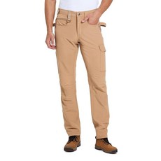 DURAWERK 남성용 4방향 스트레치 카고 팬츠 작업 바지 내구성 있는 전술 야외용 경량 EDC 하이킹 카키