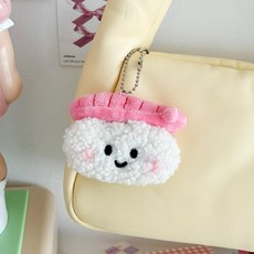 이이공브이샵 뽀글 갓챠 새우초밥 키링 열쇠고리 인형키링, 상세페이지 참조