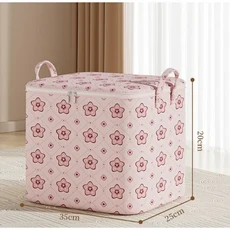 대용량 옷 수납 가방 이불 담요 분류 방진 정리 바구니, 02 35X25X20cm, 02 Pink-S-35X25X20cm