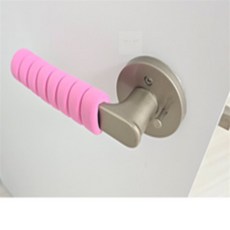 제이일 문고리 손잡이 커버 문손잡이커버일자형, 핑크