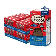 연세유업 마카다미아 초코우유 190ml, 24팩