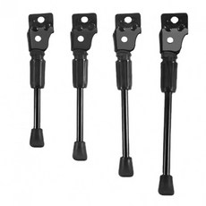 자전거 킥스탠드 받침대 12인치 24인치 호환 높이조절 자전거 거치대 지지대, 2개