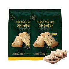 베키아에누보 이탈리안 올리브 치아바타, 800g, 2개