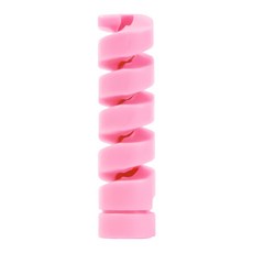 12 1Pcs 케이블 와인 범용 와이어 클립 라인 나선형 충전 주최자 보호기 데이터 액세서리, 1Pcs Pink, 1개