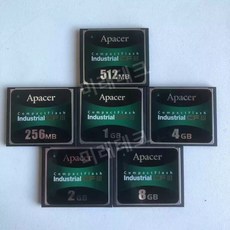 Apacer CF 카드 4G 와이드 온도 CFIII CNC 공작 기계 저장 카드 256M 512M 1G 2G 8G, Apacer CF 카드 세대 3-256M, 1개