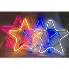 LED造型燈 五角星造型燈飾 30公分 雙面發光 節慶裝飾燈, 白光, 1個