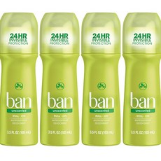 4개세트 남녀공용 반 데오드란트 롤온 ban deodorant 3종, 4개 FRESH COTTON, 4개