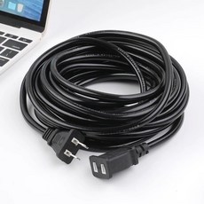 2芯電源延長線 2米白色線 10A 2500W, 1個, 2000W黑色線2孔,【高品質+高質量】2米