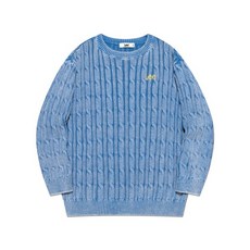 매장정품 리 LEE KIDS 스톤 워싱 레귤러핏 풀오버 스카이블루 LK2403KT05SB 651386