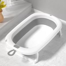 접이식 양동이 강아지욕조 대형 물빠짐 욕조대형 반려동물 스파 반신욕 휴대용, M. nb01 베이직 그레이 접이식 모델, 1개