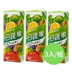 波蜜 一日蔬果100%蔬果汁, 3個, 蔬果汁, 250ml