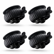 더블헥사곤 접착식 미니 롤러 4개, 1세트