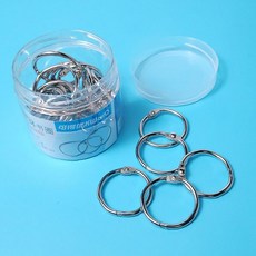 문서철 제본링 25mm 30p 투명 플라스틱 바인더 링 사무용품, 1개, 상세페이지 참조