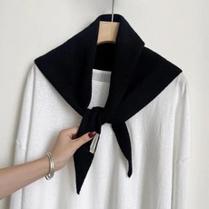 울 겨울 스카프 삼각형 니트 히잡 솔리드 숄 랩 파시미나 반다나 신상품, 5. DB031-05