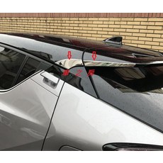 車之房 TOYOTA 2017 CH-R 尾翼側邊飾條 4入 白鐵不銹鋼 #304