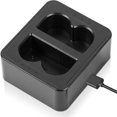 3팩 교체 배터리 3.65V 6040mAh 업그레이드된 리튬 이온 출력으로 링 초인종 2/3/4 스포트라이트 및 스틱 업 카메라 - 충전식, SKONPPU 충전기 x1