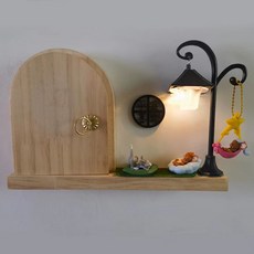 【4654人好評】實木開關貼墻貼保護套客廳裝飾框創意插座麵闆遮擋北歐開關裝飾套, 1個, 複古色,（平安喜樂）左門+彎路燈豪華款