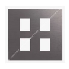 JYE中一電工 月光摩登系列 摩登灰 開關插座面板 (附發票), 1個, 四孔