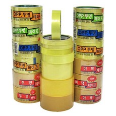 스카치테이프 투명 폭 25mm 길이 25m 2개, 폭25mm길이25m2개입