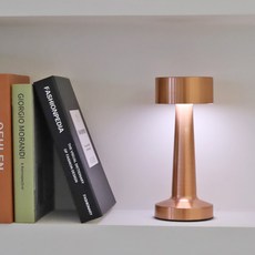 라루즈 쿠노 LED 밝기조절 무선 무드등 (3colors), 로즈골드