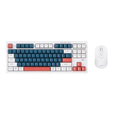 지클릭커 오피스프로 WMK90 사일런스 M 풀윤활 87키 무소음 무선 블루투스 키보드 마우스 세트 건담 RC2, 텐키리스, WMK90 87키