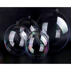 투명 플라스틱볼 캡슐 플라스틱 아크릴구 투명공 아크릴볼 투명 볼 18cm 1개, 투명 볼 25cm 1개