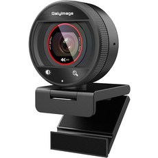 Galyimage 4K 풀 HD 웹캠 스트리밍 카메라 30FPS 및 080P60FPS PDAF 자동 초점 8배 줌AI 노이즈 캔슬링 마이크 개인정보 보호 커버 데스크톱 PC 또는
