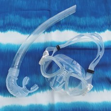 VDIVE 自潛面鏡 低容積舒適潛水面鏡 附可調節編織帶 全透明款式, 全透明面鏡+編織帶, 1個