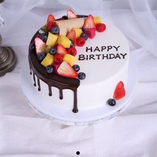 모형 케이크 생일 소품 파티용품 촬영용 샘플 스튜디오 케잌 클레이, 6인치, 로즈 H33