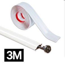 프렌티 잘라쓰는 전선 가리개 테이프 전선 몰딩 3M, 화이트, 1개