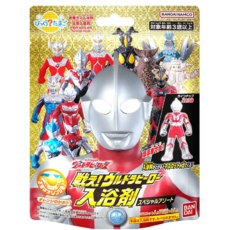 BANDAI NAMCO 奧特曼英雄入浴劑，驚喜盲盒橘子香氣，兒童趣味沐浴玩具, 黃, 1個