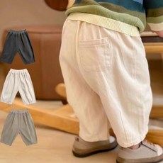 【萬能搭!基礎好穿】寶寶秋季褲子日系百搭嬰兒童純色休閒褲寬鬆