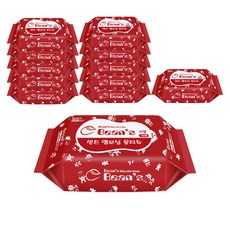 브랜드없음 빈즈 엠보힝 물티슈 휴대형 유아물티슈, 70g, 70매, 12개