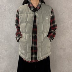 [국내정식매장] 캉골 조끼 Kangol 스퀘어 퀼팅 다운 라이너 베스트 6142 그레이