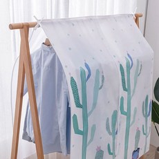 행거천 행거 가리개 천 드레스룸 햇빛 2단 옷걸이천 먼지 옷방, 1개