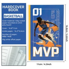 嗨購 動漫籃球男孩筆記本 暢銷日記本, 1個, T01042438