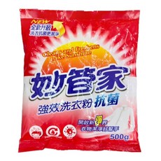 妙管家 強效洗衣粉500g 小包洗衣粉, 1個, 妙管家強效洗衣粉500G (最多9包)
