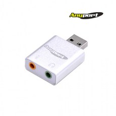 Anyport 애니포트 외장형 USB 7.1채널 사운드 카드 알루미늄 재질 AP-JH71U, 1개