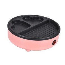 다기능 전기 샌드위치 메이커 아침 식사 계란 케이크 오븐 토스터기 600W 220V, 05 pink