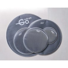 Goedrum 6" 8" 10" 12" 13" 14" 16" 18" 20" 22" 科技灰 網狀鼓皮 /靜音鼓皮, 1個
