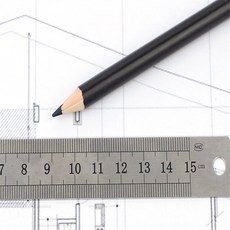 M브릿지 스텐 눈금자 15cm 제도기
